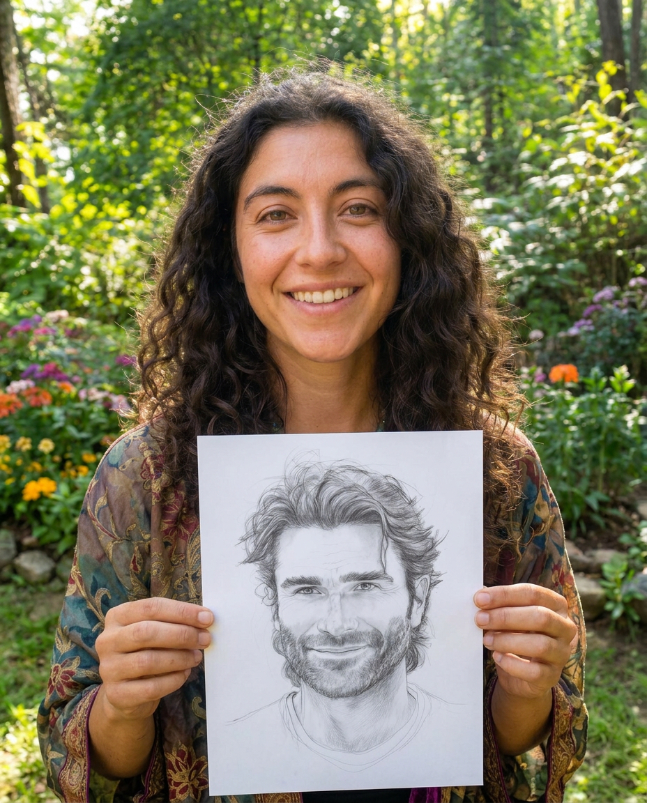 Exemplo de desenho da alma gêmea